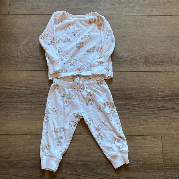 NFL New Orleans Saints Football 100% Organic Cotton 6 Months Set - Picture 1 of 5